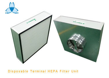 डिस्पोजेबल टर्मिनल HEPA फ़िल्टर यूनिट गैर मोटर चालित प्रकार, बॉक्स HEPA फ़िल्टर इकाई, छत के लिए HEPA