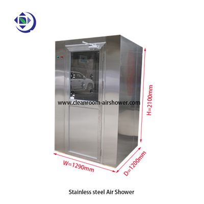 खरीदें One Person SS304 Air Shower Room With Manual Swing Doors / 3 Way Blow Jet Type online manufacture