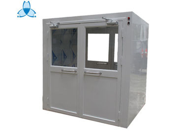 खरीदें Big Area Dynamic Pass Box , Clean Room Pass Through Window With Double Leaf Swing Doors online manufacture