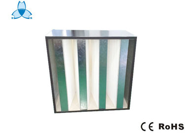 खरीदें Compressed Hepa V Bank Filter Aluminum / Pastic Material For Air Conditioning System online manufacture