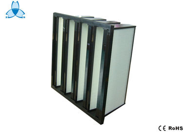 खरीदें Large Dust Holding V Bank Air Filters With Fiberglass Medium Material online manufacture