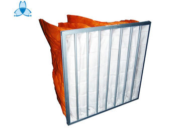 खरीदें Industrial Orange Pocket Air Filter High Dirty Capacity With EVA Or Silica Rubber Gasket online manufacture