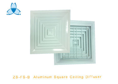खरीदें 4 Way Ceiling Air Diffuser With Damper , Powder Coated Surface Finish online manufacture