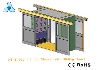 खरीदें Cargo CleanRoom Air Shower With Width 1600mm Automatic Double - Leaf Sliding Doors online manufacture