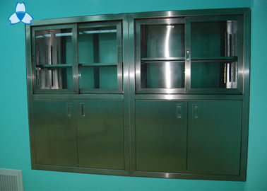 खरीदें Drug Storage Hospital Air Filter Stainless Steel Medical Cabinets With Manual Sliding Half - Glass Door online manufacture