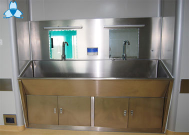 खरीदें Stainless Steel Hospital Air Filter Hand Basins With Cabinets For 2 Person online manufacture