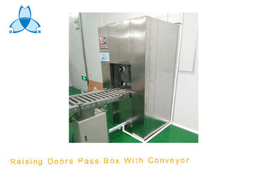 खरीदें Automatic Raising Doors Air Shower Pass Box With Conveyor Rollers Stainless Steel 304 online manufacture