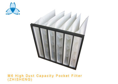 खरीदें M6 High Dust Capacity Self Supporting Pocket HEPA Air Filter For Gas Turbines online manufacture